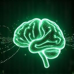 Illustration of abstract swirling patterns and interconnected dots creating a neuro-network visual on a digital screen, symbolizing 'Cognitive Function Tracker.'