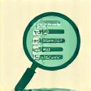 Magnifying glass over a list of ingredients, symbolizing detailed ingredient research.