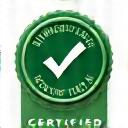 Certification badge icon symbolizing third-party testing and quality assurance.