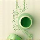 Illustration of probiotic capsules and healthy gut diagram