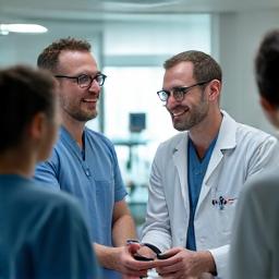 A diverse group of adults (35+) engaging in a routine health check-up with a friendly doctor, emphasizing preventive care with medical devices subtly visible. Soft, modern clinic setting, with colors from the primary and secondary palettes.